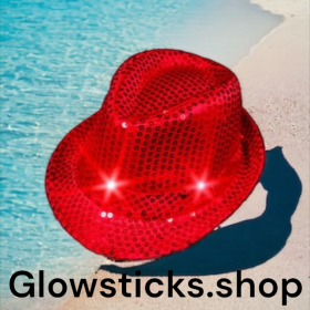 Led hoedje rood